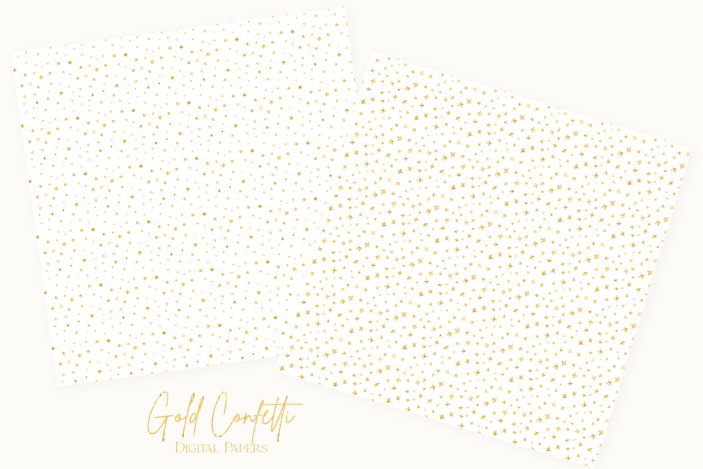 キラキラゴールドグリッター金の紙吹雪イラスト背景素材