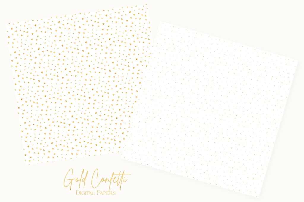 キラキラゴールドグリッター金の紙吹雪イラスト背景素材