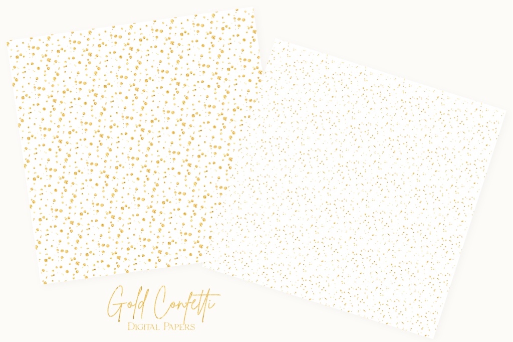 キラキラゴールドグリッター金の紙吹雪イラスト背景素材