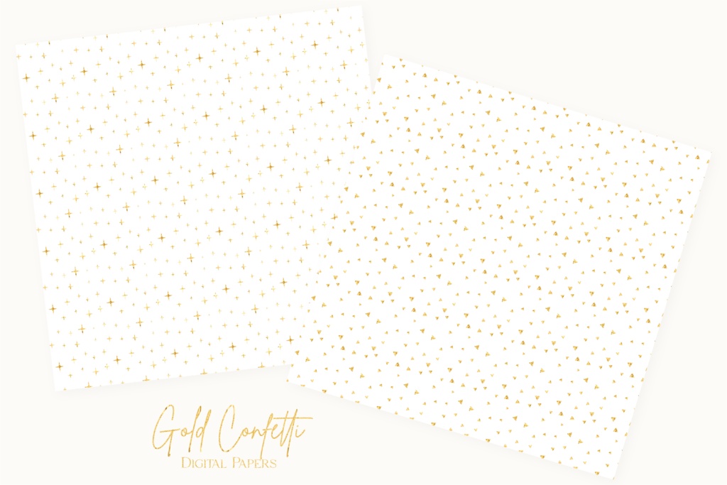 キラキラゴールドグリッター金の紙吹雪イラスト背景素材