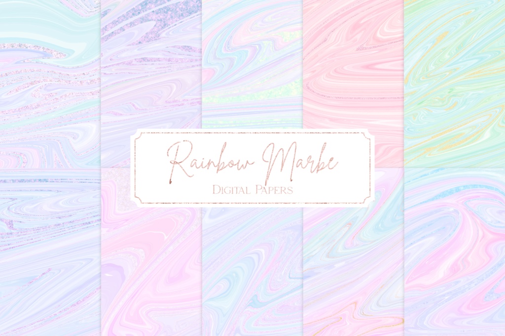 カラフル虹色マーブル模様背景素材 キラキラグリッターマーブル模様 Pixelcafe Booth