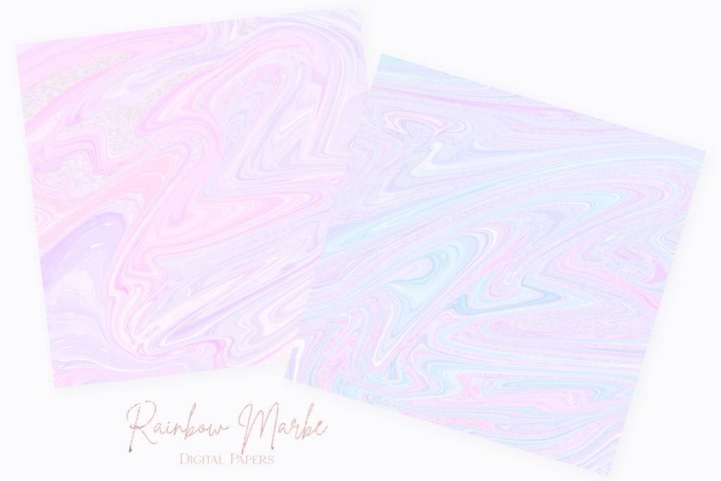 カラフル虹色マーブル模様背景素材|キラキラグリッターマーブル模様