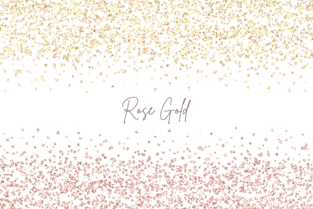 キラキラグリッターライン素材|ゴールド紙吹雪グリッターフレーム素材