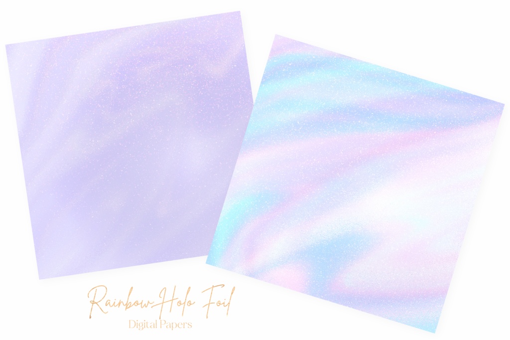 カラフルなホログラム風テクスチャ背景画像素材10枚セット