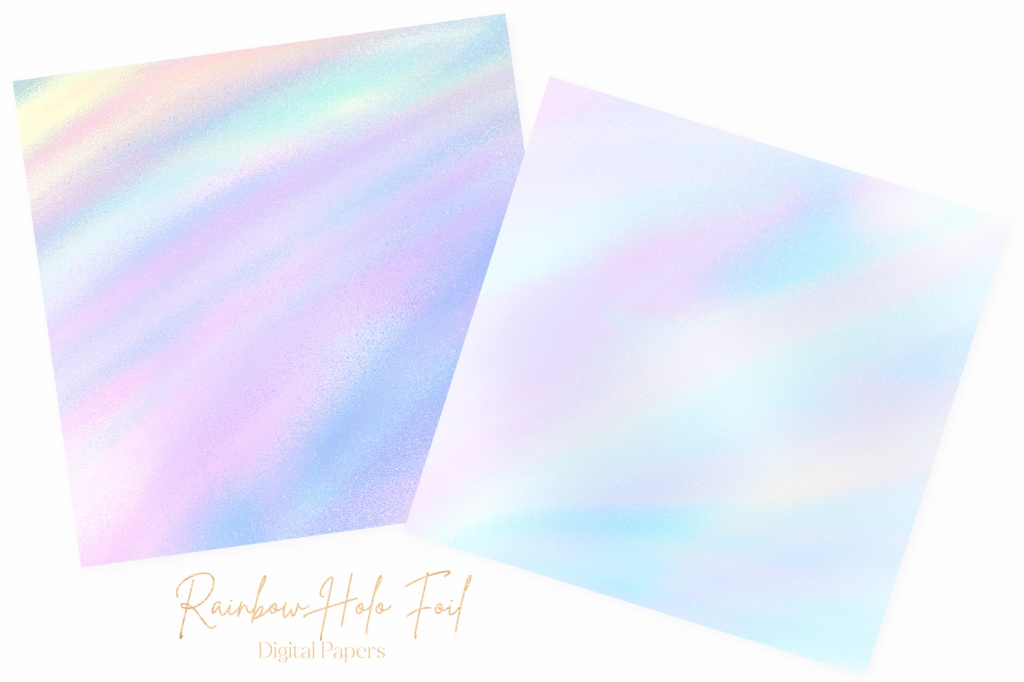 カラフルなホログラム風テクスチャ背景画像素材10枚セット