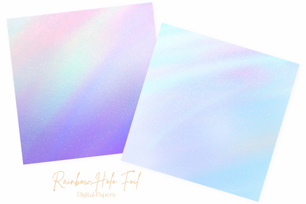 カラフルなホログラム風テクスチャ背景画像素材10枚セット