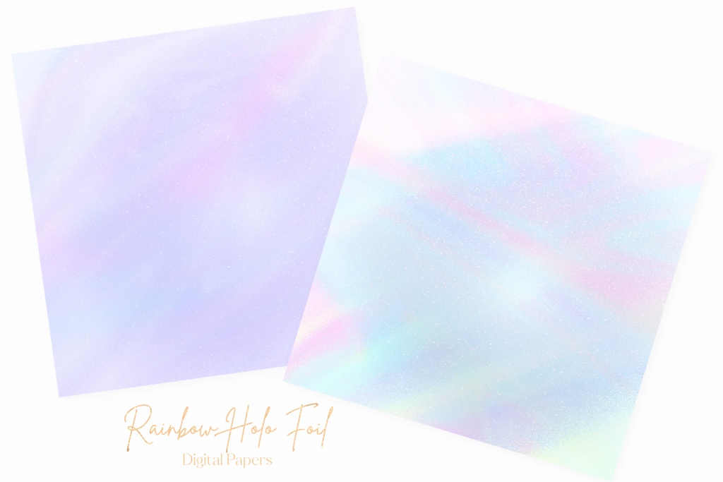 カラフルなホログラム風テクスチャ背景画像素材10枚セット