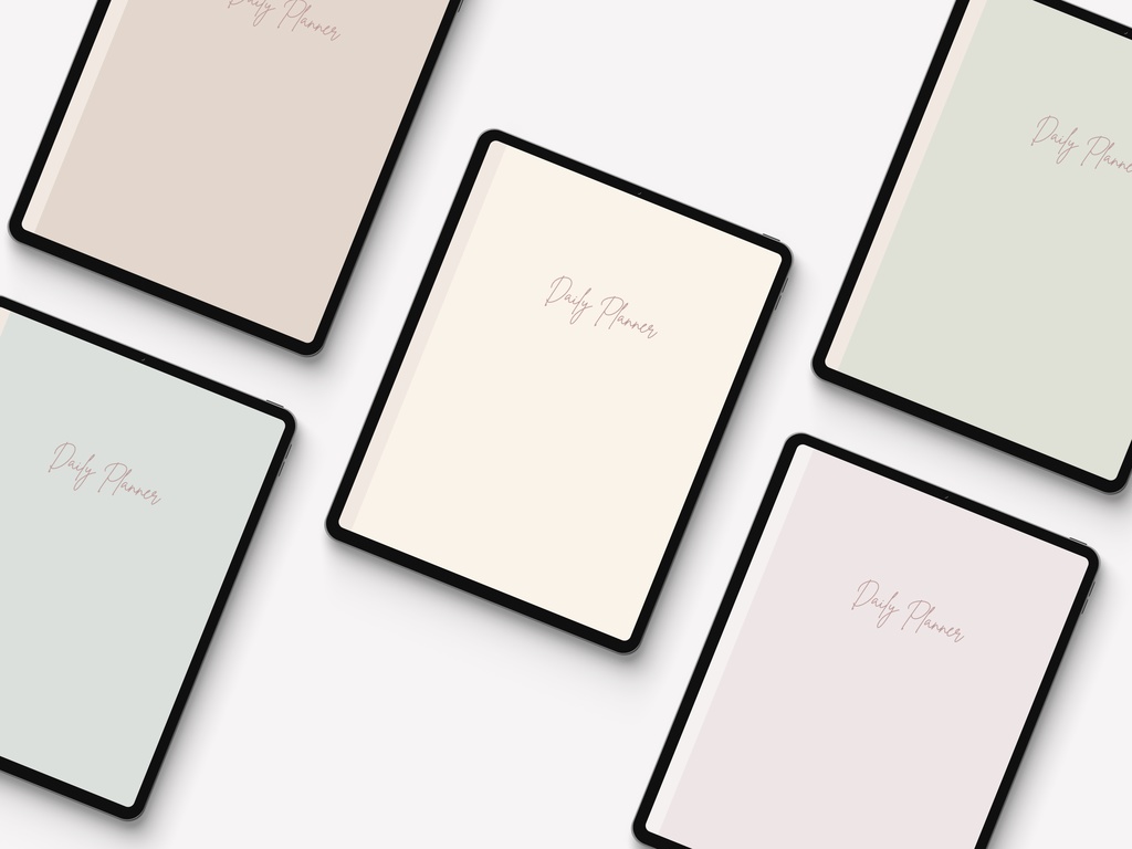 GoodNotesデジタルプランナー|ミニマリストデイリープランナーテンプレート