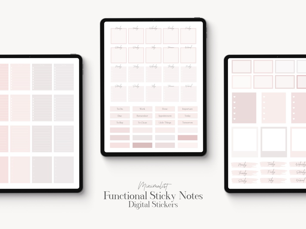デジタル付箋ステッカー|デジタルプランナーステッカー|GoodNotesステッカー