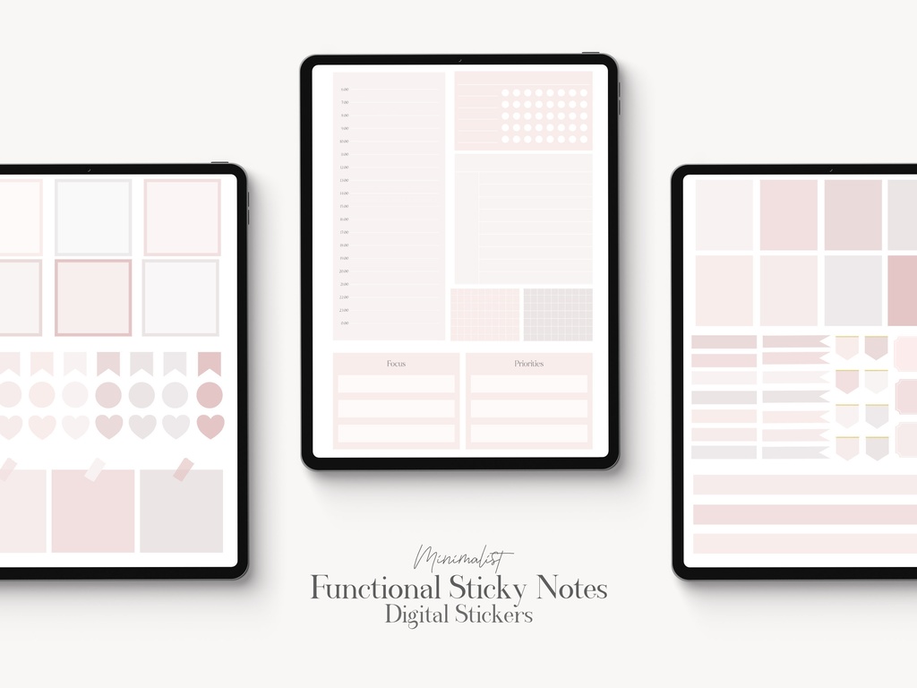 デジタル付箋ステッカー|デジタルプランナーステッカー|GoodNotesステッカー