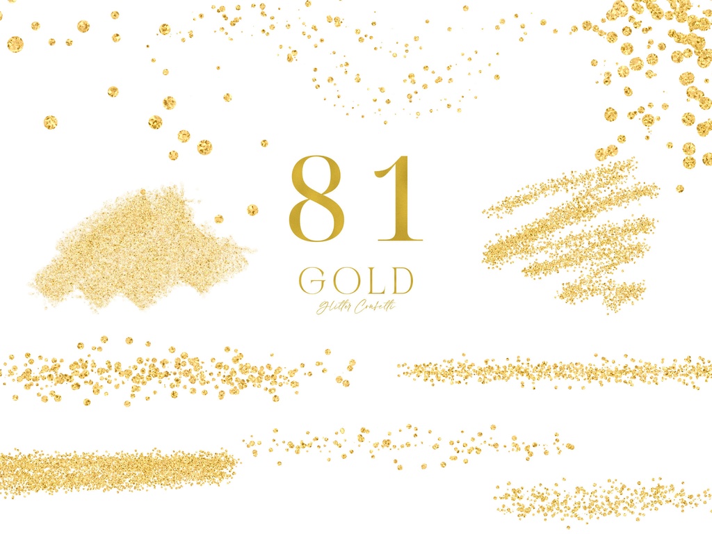 ゴールドグリッター素材|キラキラ素材|金箔紙吹雪素材