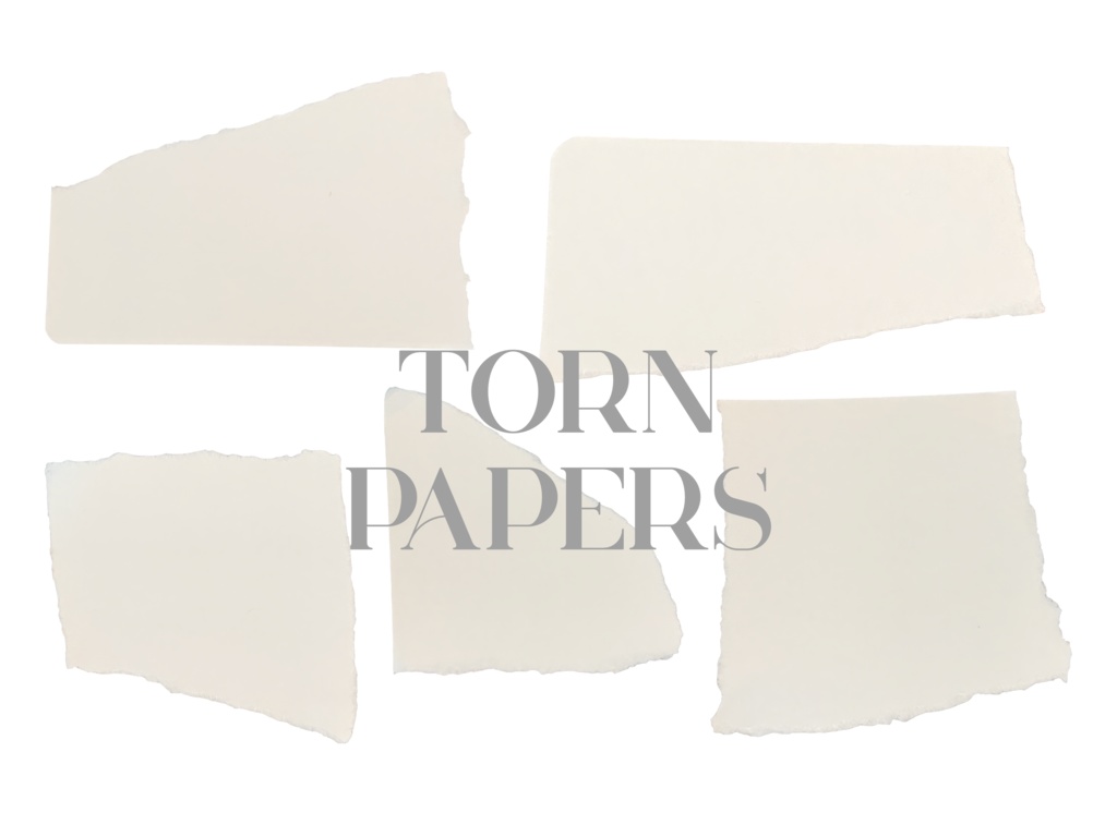 破れた紙素材|ペーパーテクスチャ|紙フレーム素材|紙の切れ端素材