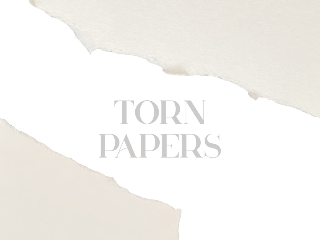 破れた紙素材|ペーパーテクスチャ|紙フレーム素材|紙の切れ端素材