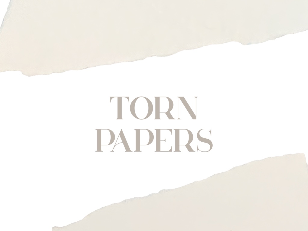 破れた紙素材|ペーパーテクスチャ|紙フレーム素材|紙の切れ端素材