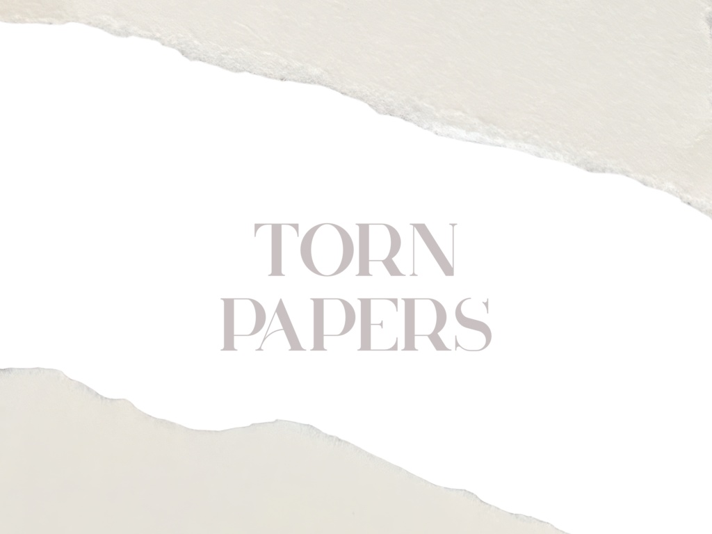 破れた紙素材|ペーパーテクスチャ|紙フレーム素材|紙の切れ端素材