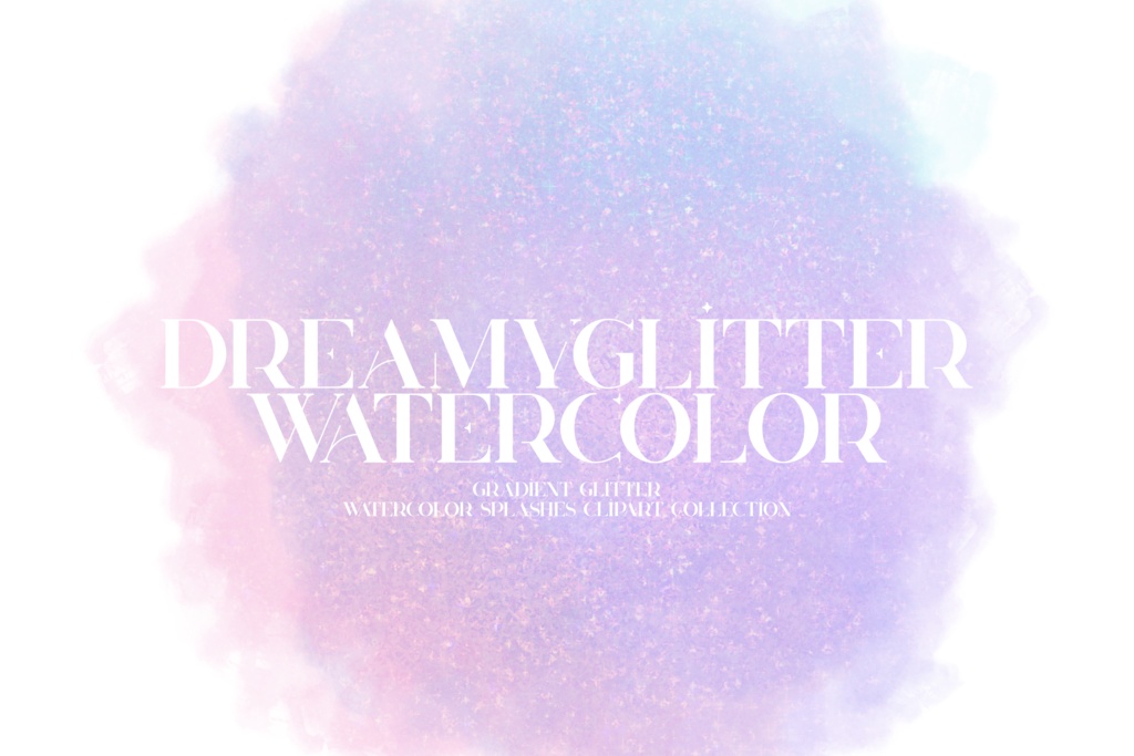 キラキラ水彩風素材|パステル水彩テクスチャ|カラフル水彩背景|ファンタジー素材|夢素材