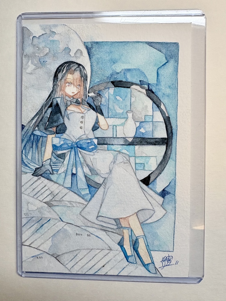 今夜は月を眺めて　フレームレス原画