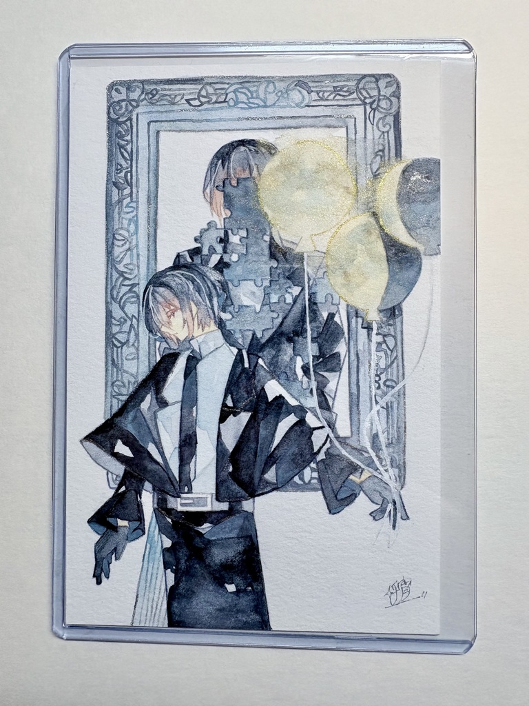 今夜は月を眺めて フレームレス原画