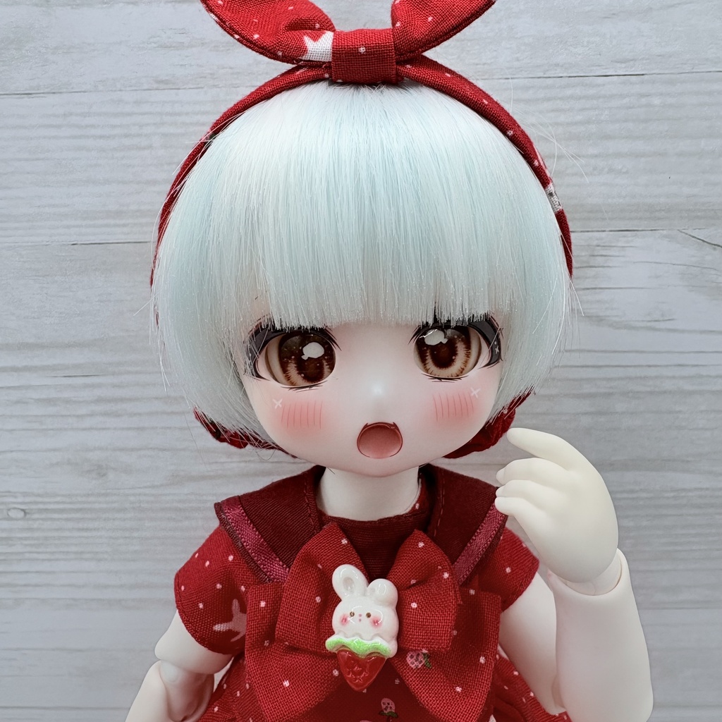 うさぎおめかしワンピース 幼SD、ネオ、ミディ、ハルモニアサイズ