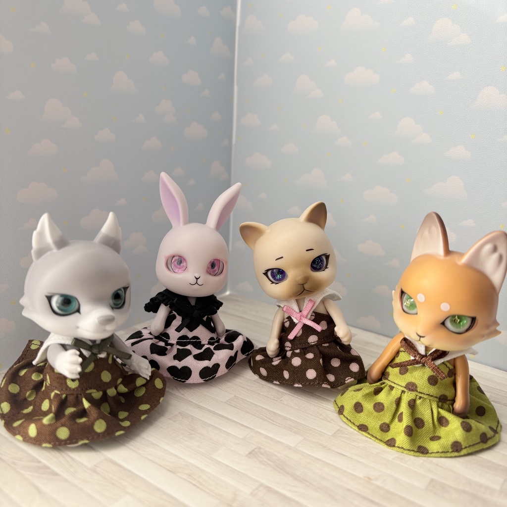 セーラー襟ワンピース カプセルドール、オビツ11サイズ