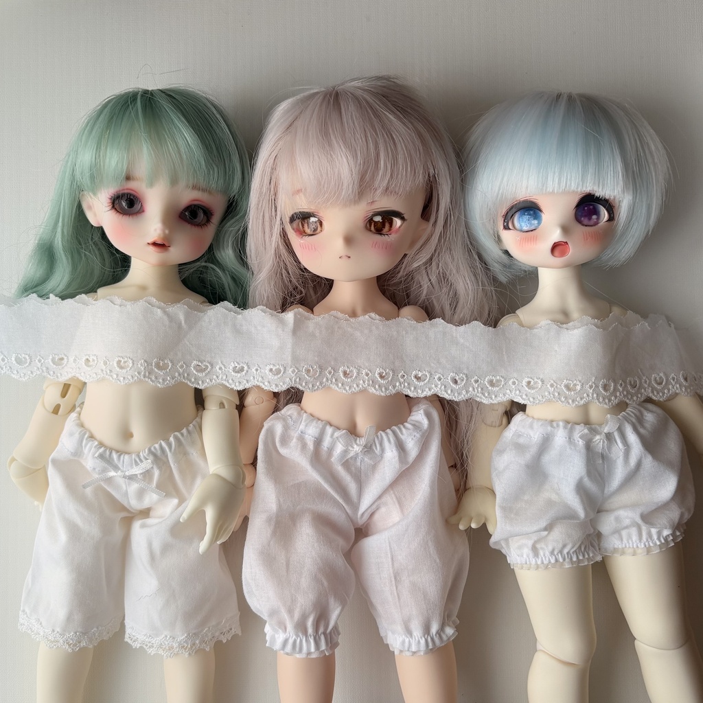 かぼちゃパンツ　ドロワーズ　幼SDサイズ　1/6サイズ