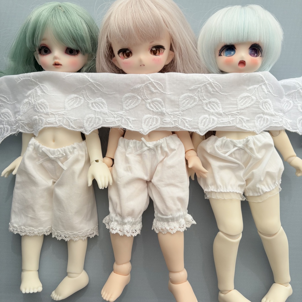 かぼちゃパンツ　ドロワーズ　幼SDサイズ　1/6サイズ