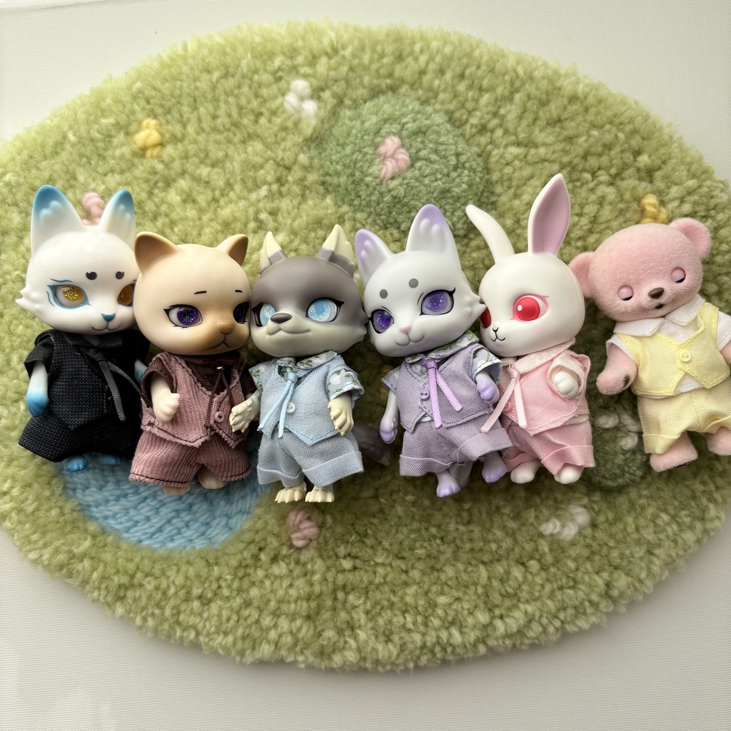 シャツベストのセット　カプセルドール、ハニーベアサイズ
