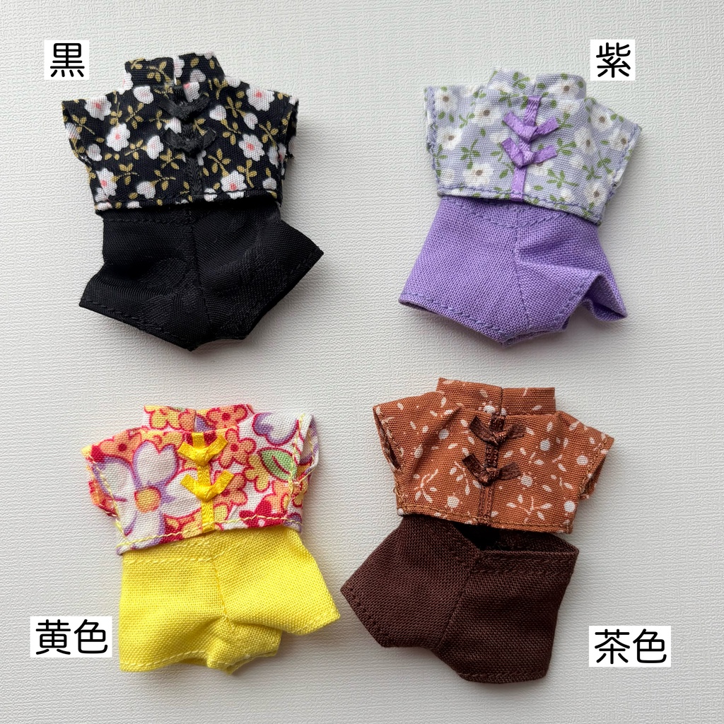 チャイナ風服(ズボン)カプセルドール、ハニーベア、オビツ11サイズ