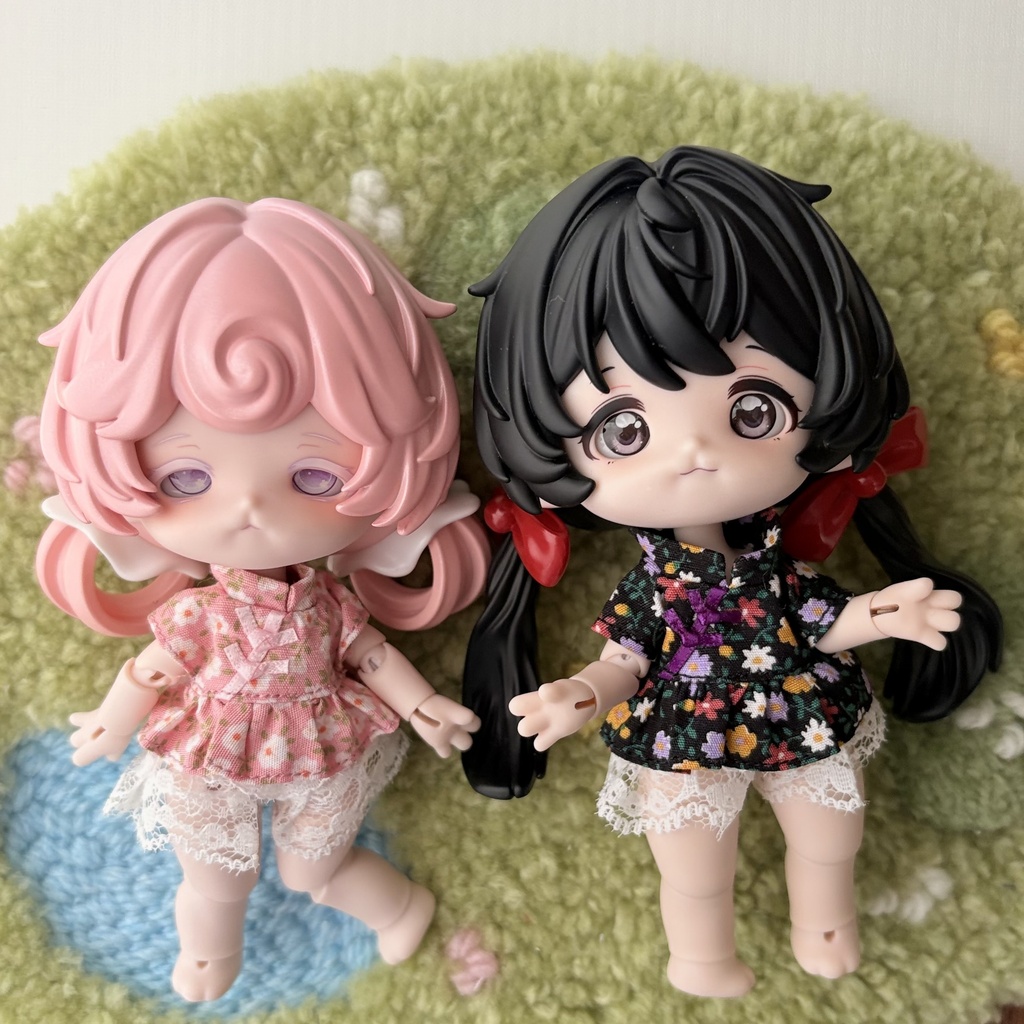 チャイナ風服(ズボン)カプセルドール、ハニーベア、オビツ11サイズ
