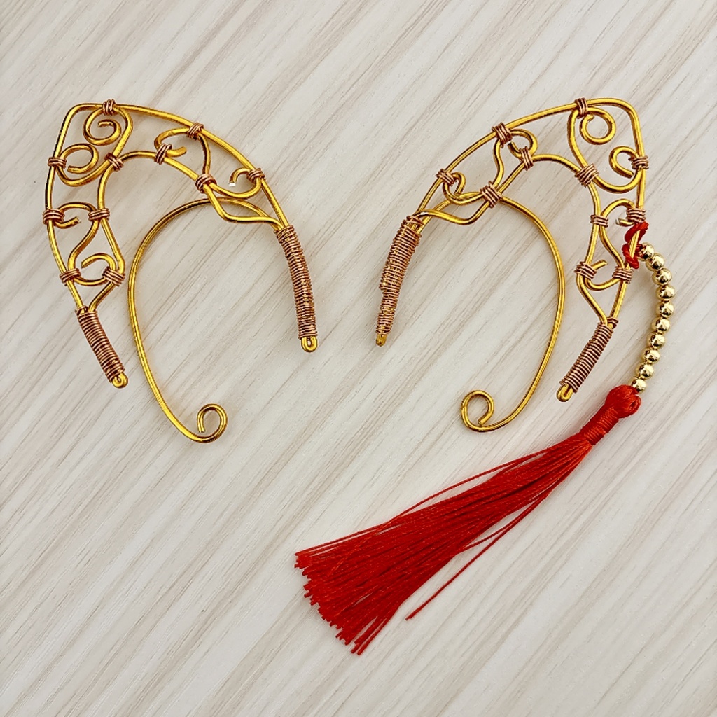 【ハンドメイド】🦋⏳新衣装風イヤーカフ