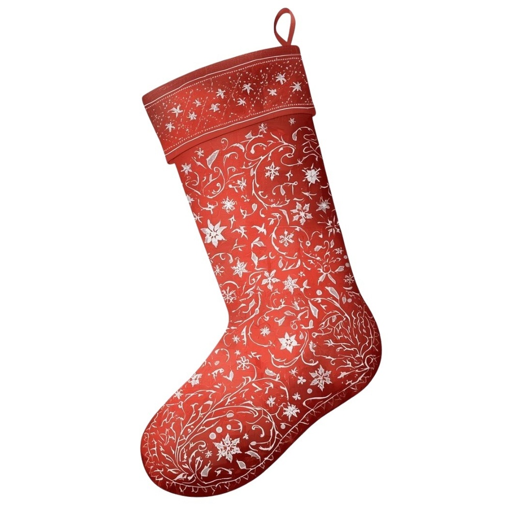 【背景透過PNG】アンティーク赤クリスマス素材10点セット