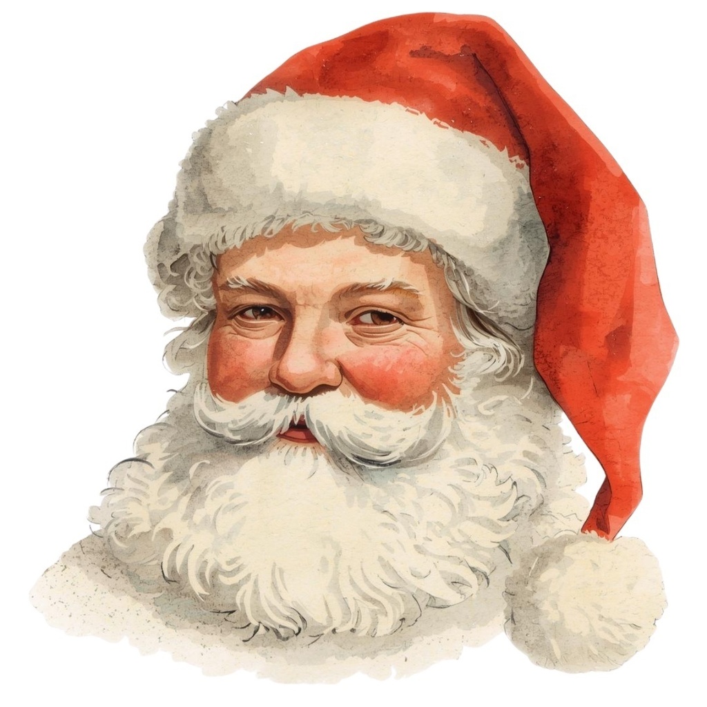 【背景透過PNG】アンティーク赤クリスマス素材10点セット