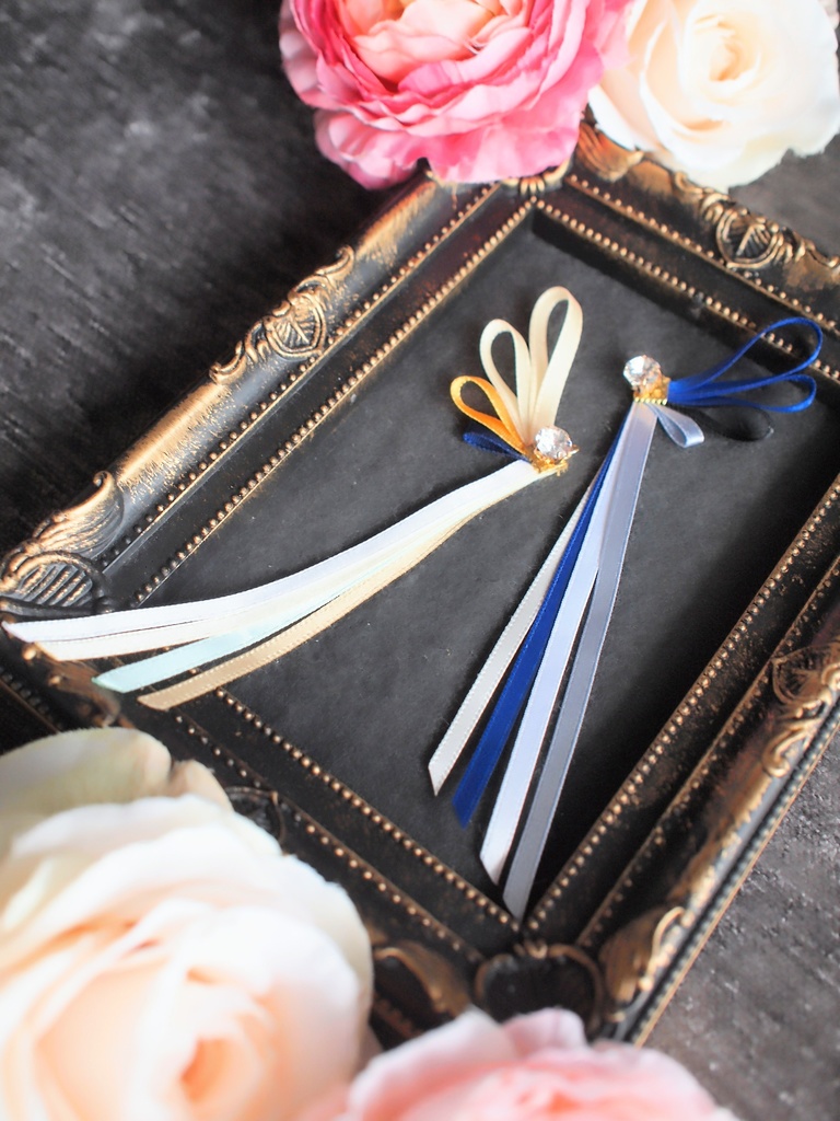 山姥切国広 山姥切長義 【刀蝶の絹飾り】マスクリボンorピアスorイヤリング