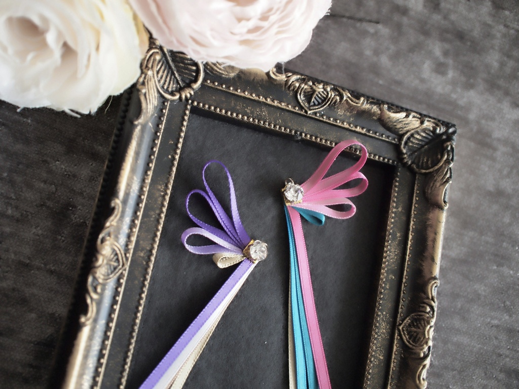 へし切長谷部 宗三左文字【刀蝶の絹飾り】マスクリボンorピアスorイヤリング