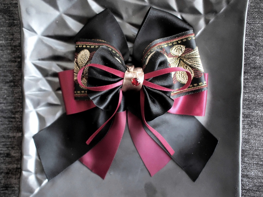 山姥切国広 和泉守兼定 加州清光【夢見蝶の絹飾り】ペンラリボンorバッグチャームorヘアアクセ