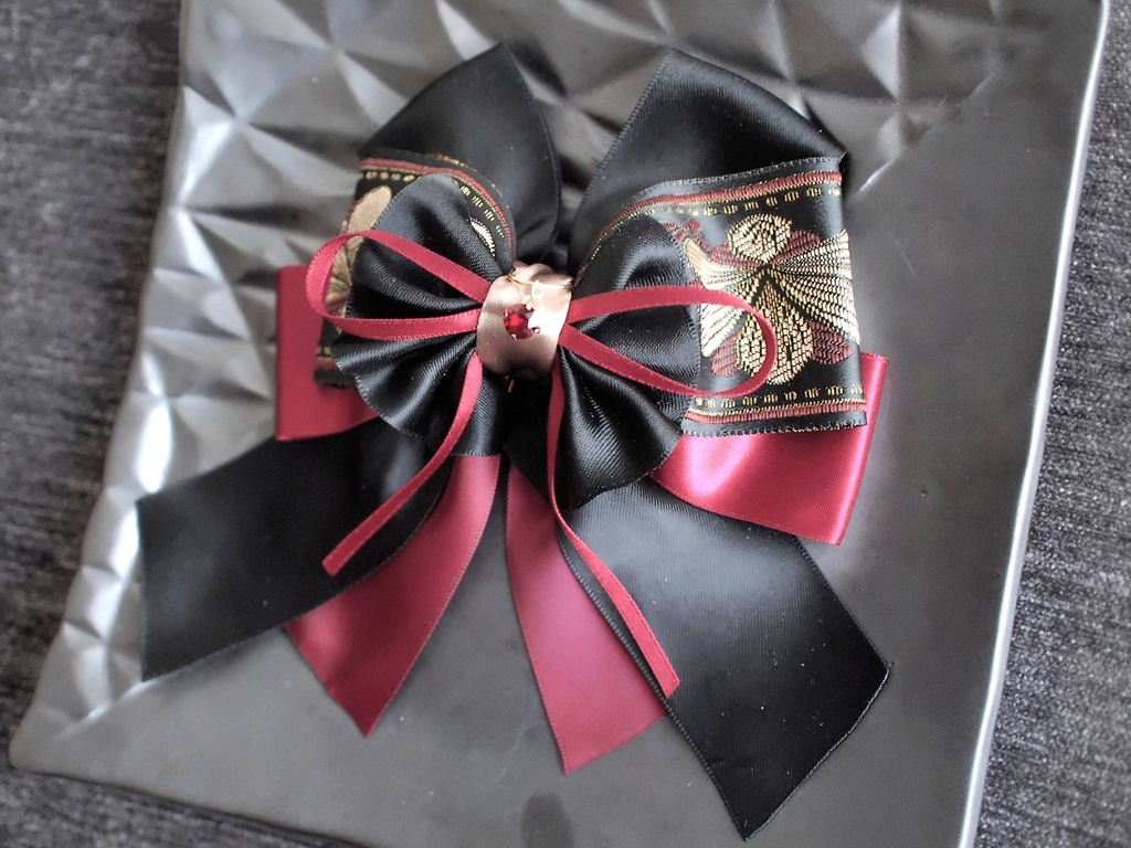 山姥切国広 和泉守兼定 加州清光【夢見蝶の絹飾り】ペンラリボンorバッグチャームorヘアアクセ