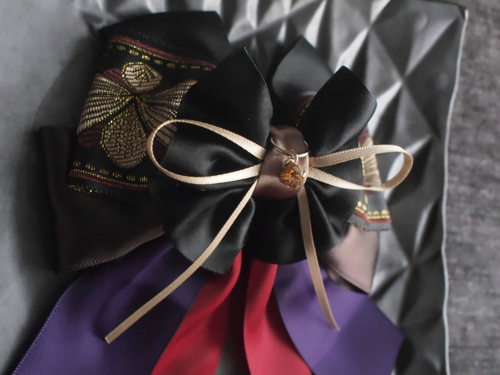 鶴丸国永 大倶利伽羅【夢見蝶の絹飾り】ペンラリボンorバッグチャームorヘアアクセ