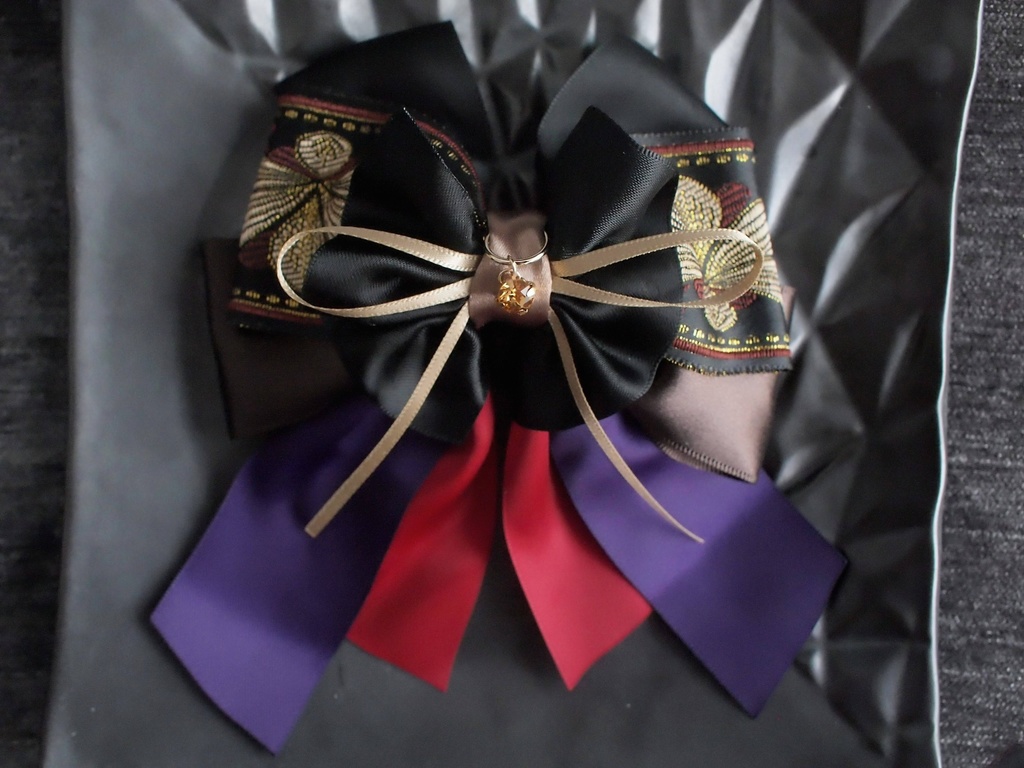 鶴丸国永 大倶利伽羅【夢見蝶の絹飾り】ペンラリボンorバッグチャームorヘアアクセ