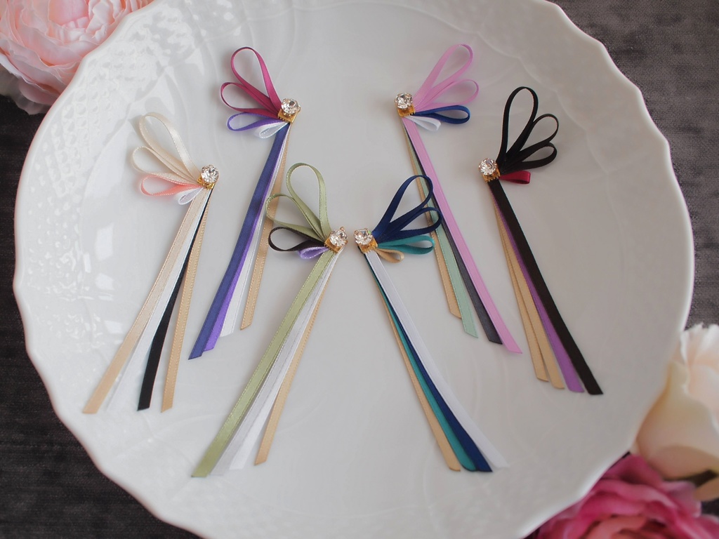 石切丸 にっかり青江 千子村正 蜻蛉切 物吉貞宗 大倶利伽羅【刀蝶の絹飾り】マスクリボンorピアスorイヤリング