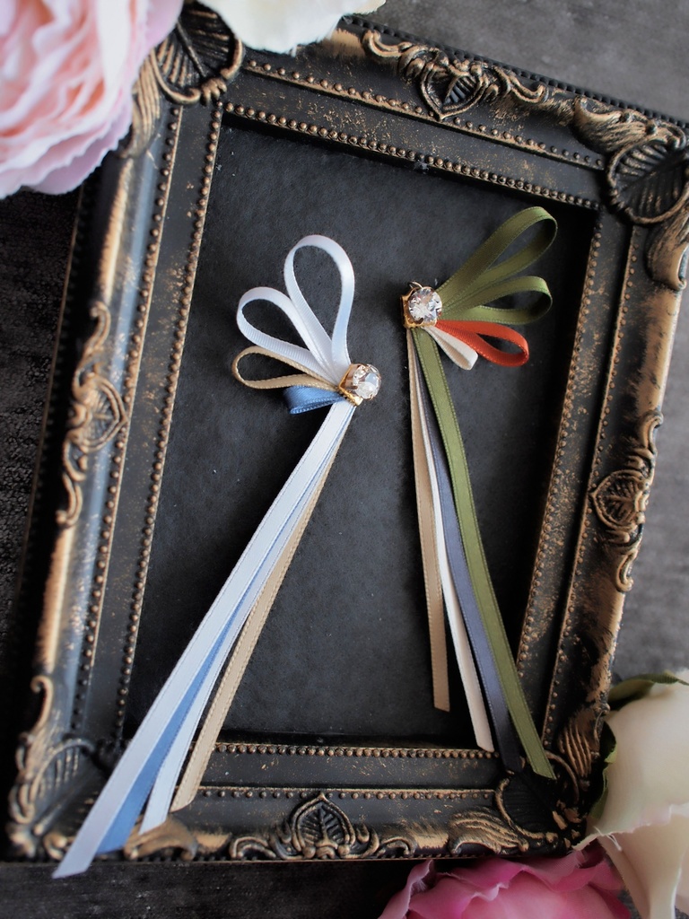 鶴丸国永 篭手切江 千子村正 蜻蛉切 御手杵 明石国行【刀蝶の絹飾り】マスクリボンorピアスorイヤリング