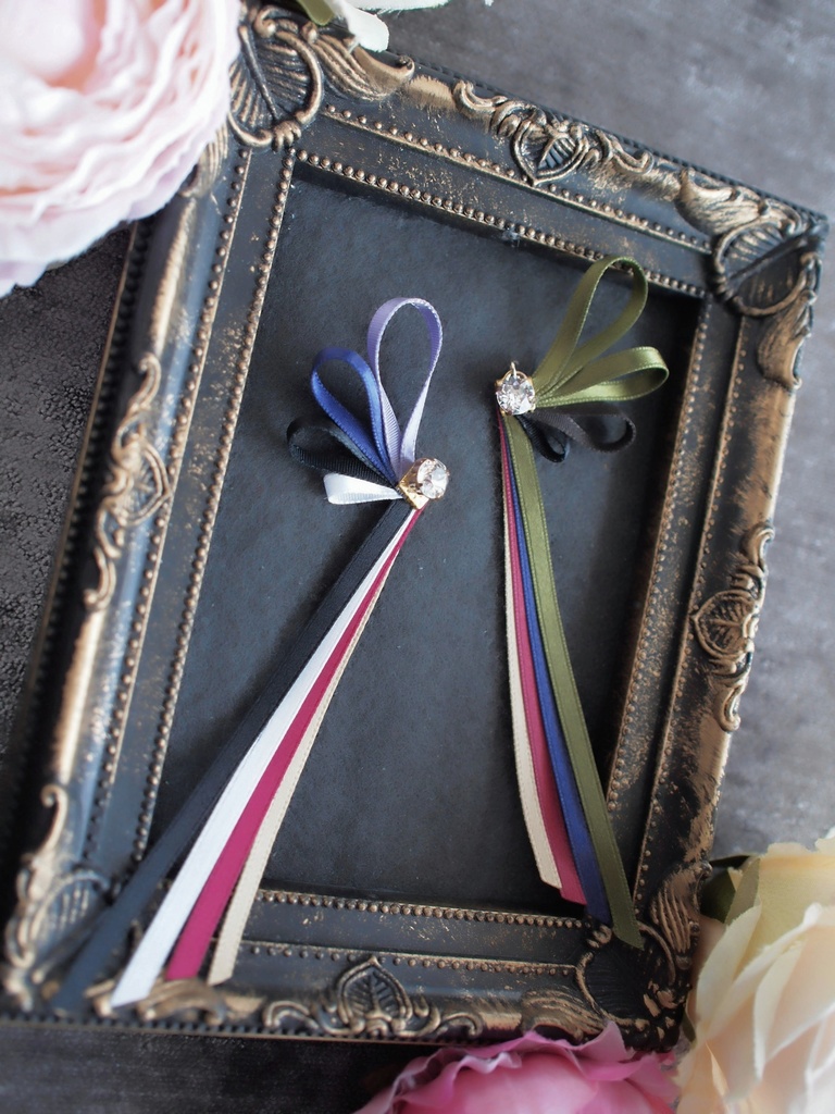 鶴丸国永 篭手切江 千子村正 蜻蛉切 御手杵 明石国行【刀蝶の絹飾り】マスクリボンorピアスorイヤリング