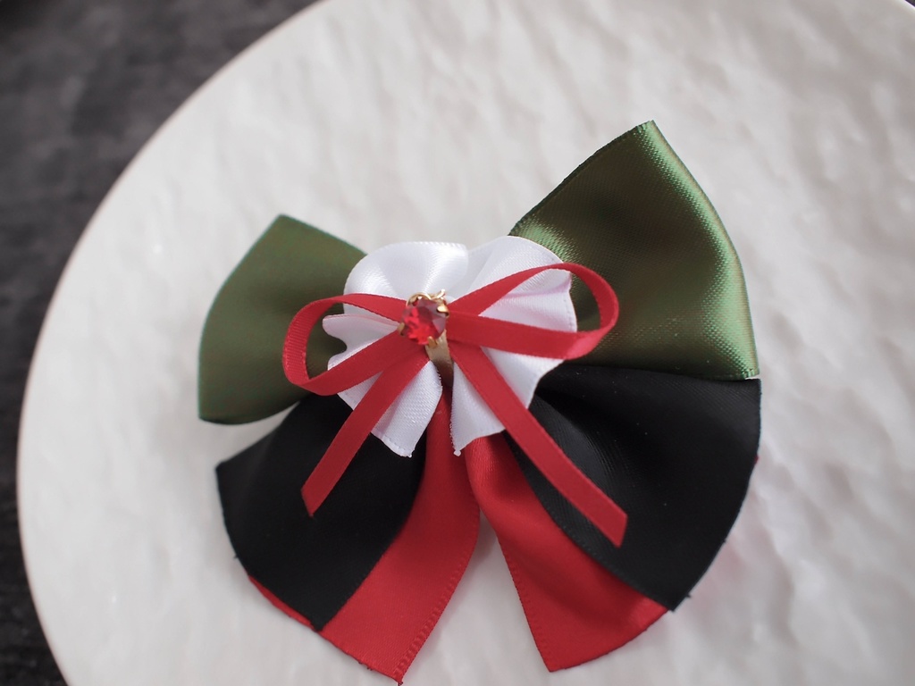 山姥切国広 小竜景光 鶴丸国永 豊前江 和泉守兼定 長曽祢虎徹 【姫椿の絹飾り】ペンラリボンorバッグチャームorヘアアクセ