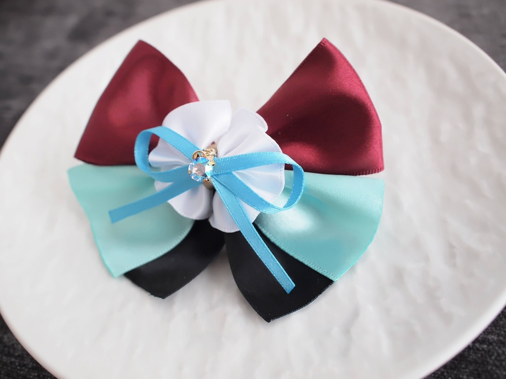 山姥切国広 小竜景光 鶴丸国永 豊前江 和泉守兼定 長曽祢虎徹 【姫椿の絹飾り】ペンラリボンorバッグチャームorヘアアクセ