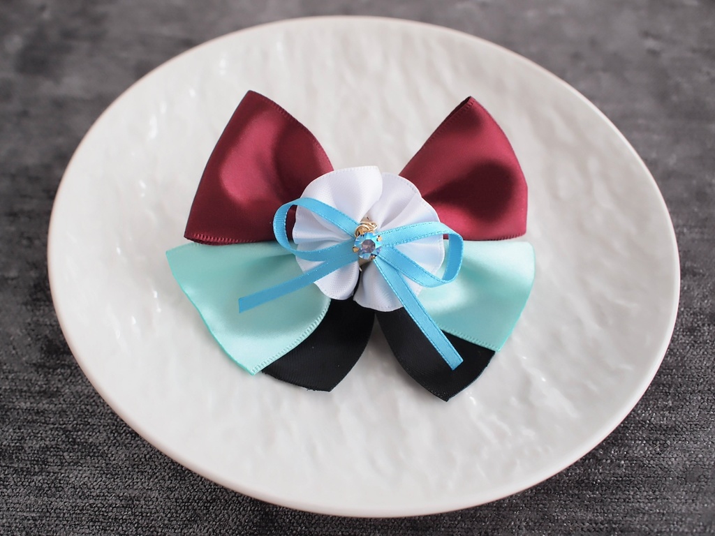 山姥切国広 小竜景光 鶴丸国永 豊前江 和泉守兼定 長曽祢虎徹 【姫椿の絹飾り】ペンラリボンorバッグチャームorヘアアクセ