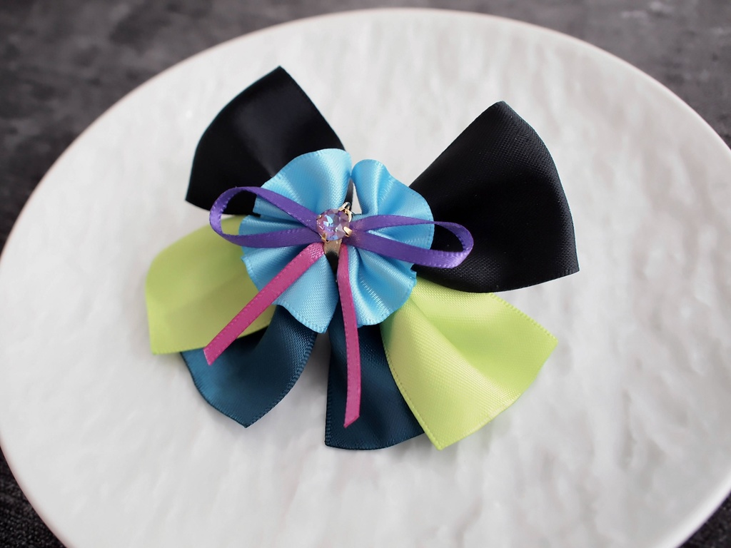 山姥切国広 小竜景光 鶴丸国永 豊前江 和泉守兼定 長曽祢虎徹 【姫椿の絹飾り】ペンラリボンorバッグチャームorヘアアクセ