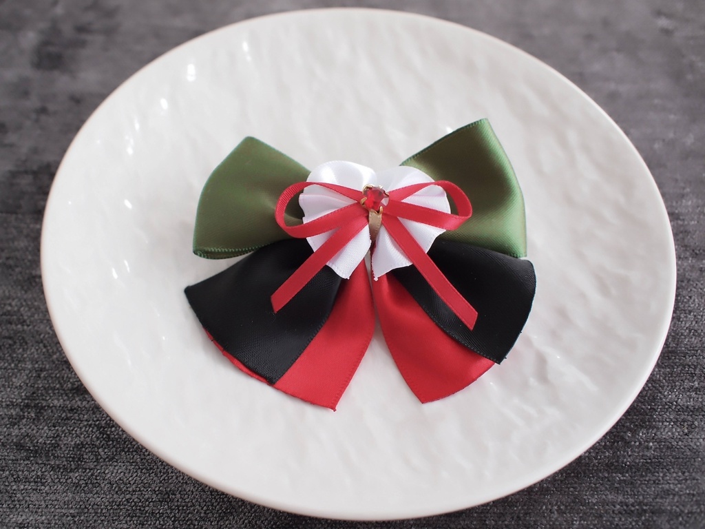 山姥切国広 小竜景光 鶴丸国永 豊前江 和泉守兼定 長曽祢虎徹 【姫椿の絹飾り】ペンラリボンorバッグチャームorヘアアクセ