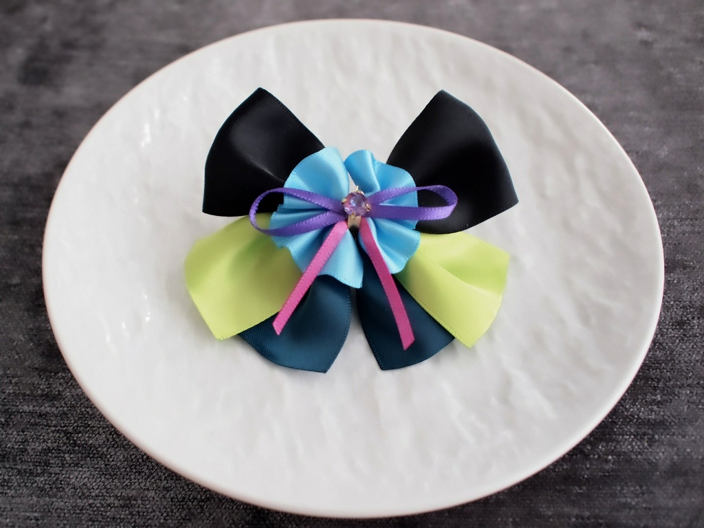 山姥切国広 小竜景光 鶴丸国永 豊前江 和泉守兼定 長曽祢虎徹 【姫椿の絹飾り】ペンラリボンorバッグチャームorヘアアクセ