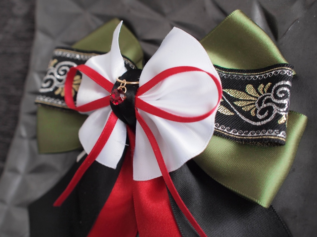 篭手切江 豊前江 桑名江 松井江 五月雨江 村雲江【夢見蝶の絹飾り】ペンラリボンorバッグチャームorヘアアクセ