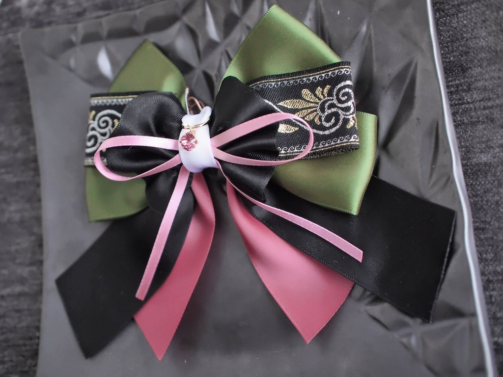 篭手切江 豊前江 桑名江 松井江 五月雨江 村雲江【夢見蝶の絹飾り】ペンラリボンorバッグチャームorヘアアクセ