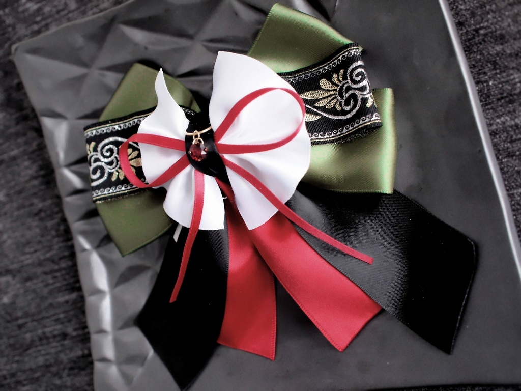 篭手切江 豊前江 桑名江 松井江 五月雨江 村雲江【夢見蝶の絹飾り】ペンラリボンorバッグチャームorヘアアクセ